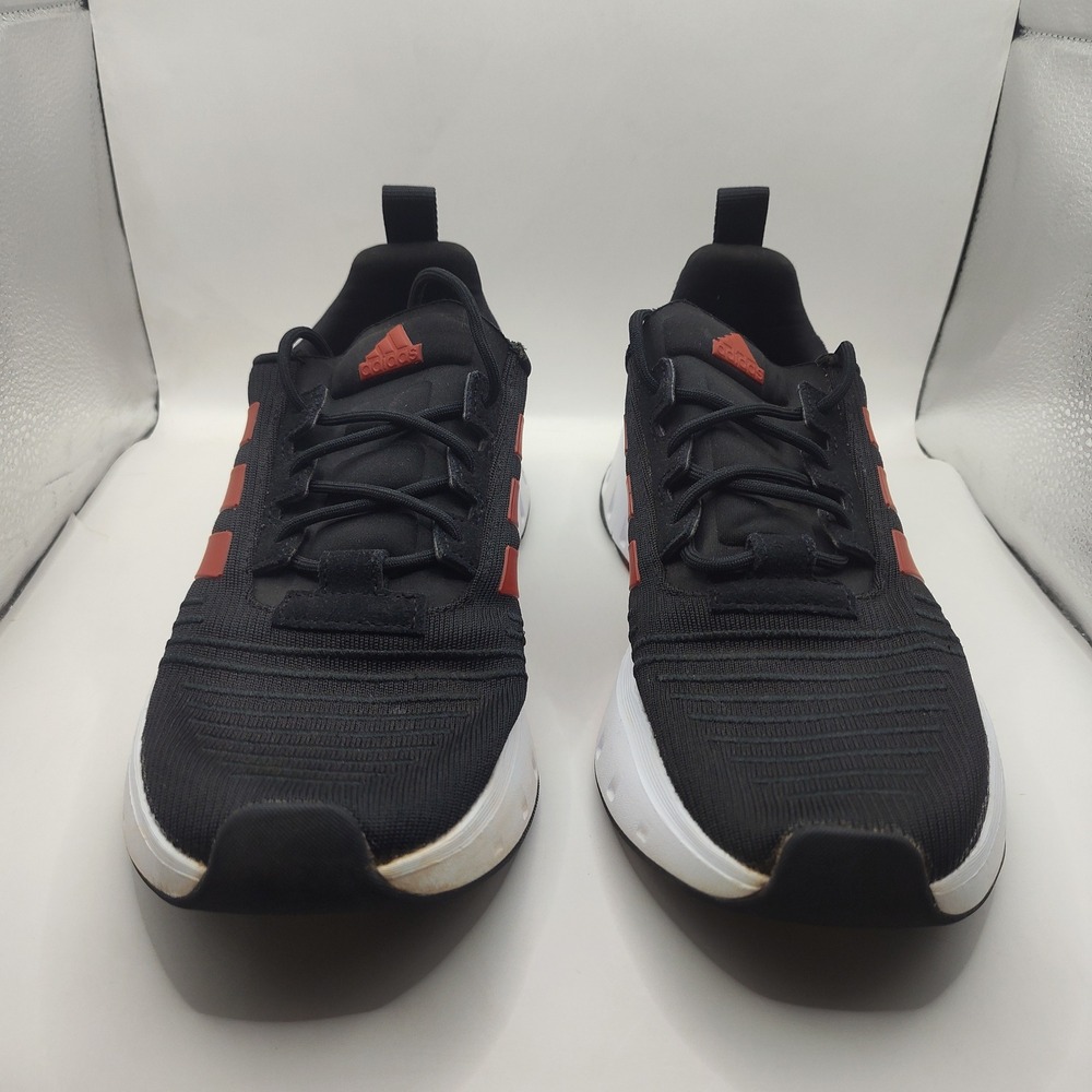 Adidas Swift Run 23 Running Shoes Mens 7.5 Black Mesh Scarlet Red IG4706 - Picture 2 of 10